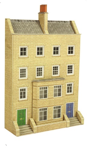 PN973 N Scale Low Relief Town House